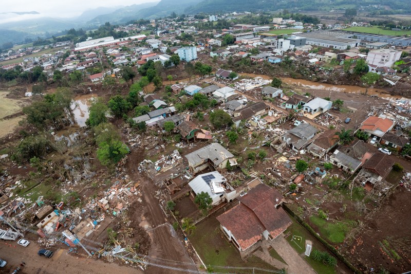 Conforme a Coordenadoria Regional da Defesa Civil, esta foi a maior tragédia climática da história do Rio Grande do Sul.